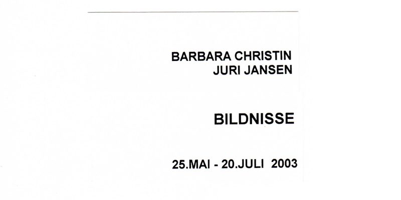 Einladung zur Ausstellung Bildnisse