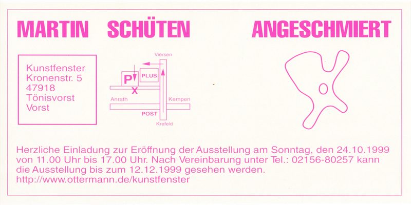 Einladung zur Ausstellung Angeschmiert
