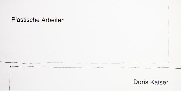 Einladung zur Ausstellung Plastische Arbeiten