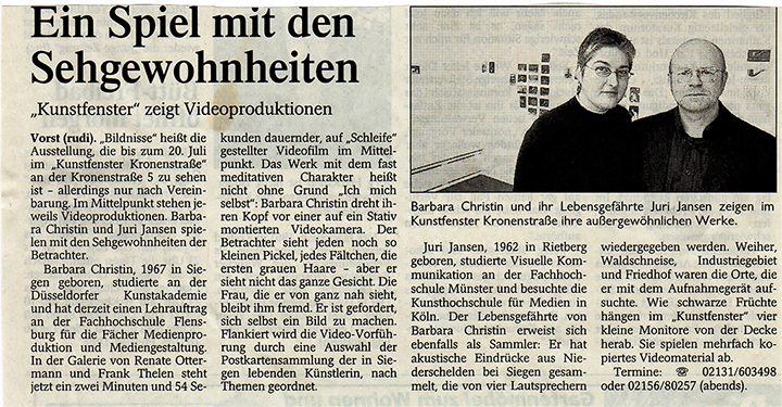 Bildnisse, Ausstellungsansicht 2