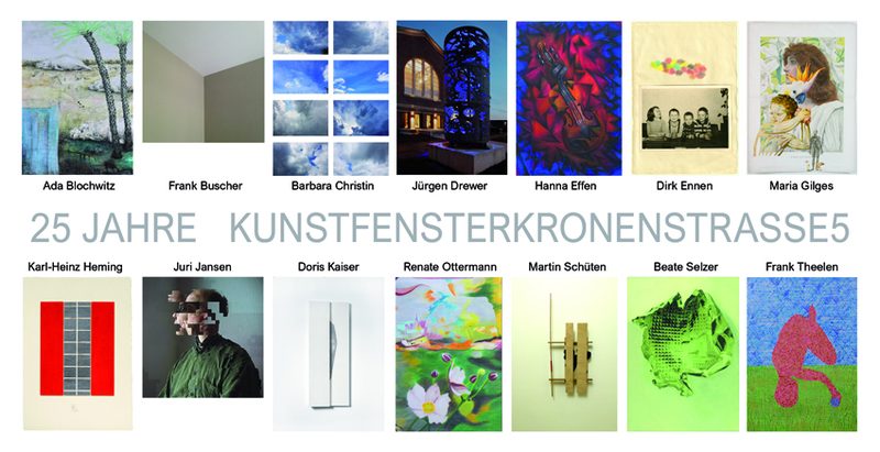 Einladung zur Ausstellung 25 Jahre Kunstfenster