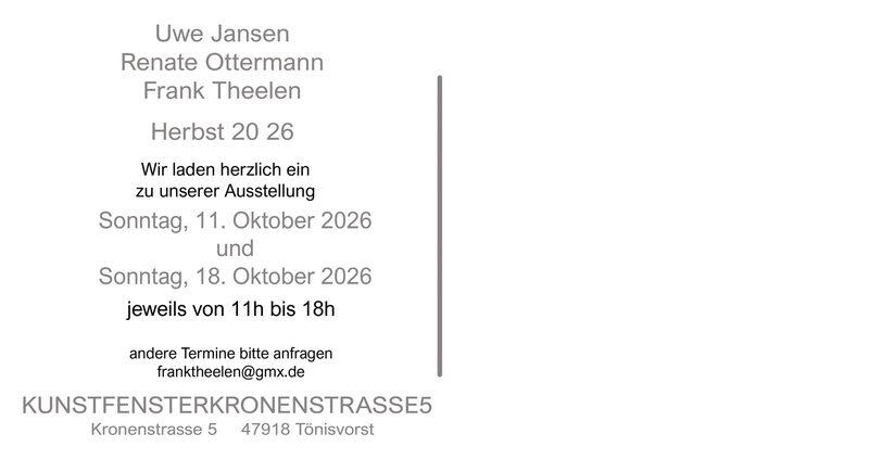 Herbstausstellung 2026 – Einladung
