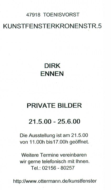 Einladung zur Ausstellung Private Bilder